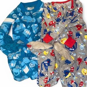 Colorful Baby Footed Pajamas Set